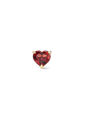 David Yurman 18kt yellow gold Chatelaine Heart garnet stud earrings