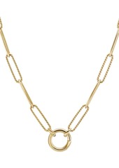 David Yurman 18kt yellow gold Madison Elongated chain necklace