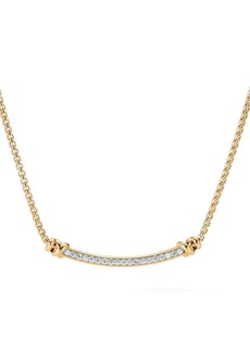 David Yurman 18kt yellow gold Petite Helena Wrap Station diamond necklace