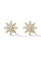 David Yurman 18kt yellow gold Petite Starburst diamond stud earrings
