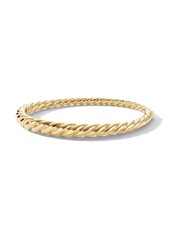 David Yurman 18kt yellow gold Pure Form Cable 6mm bracelet