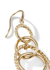 David Yurman 18kt yellow gold small Chain link mobile earrings