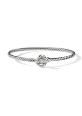 David Yurman sterling silver Infinity diamond bracelet