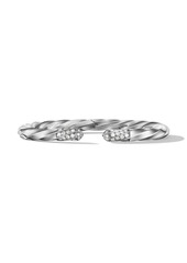 David Yurman 5.5mm Cable Edge diamond cuff bracelet