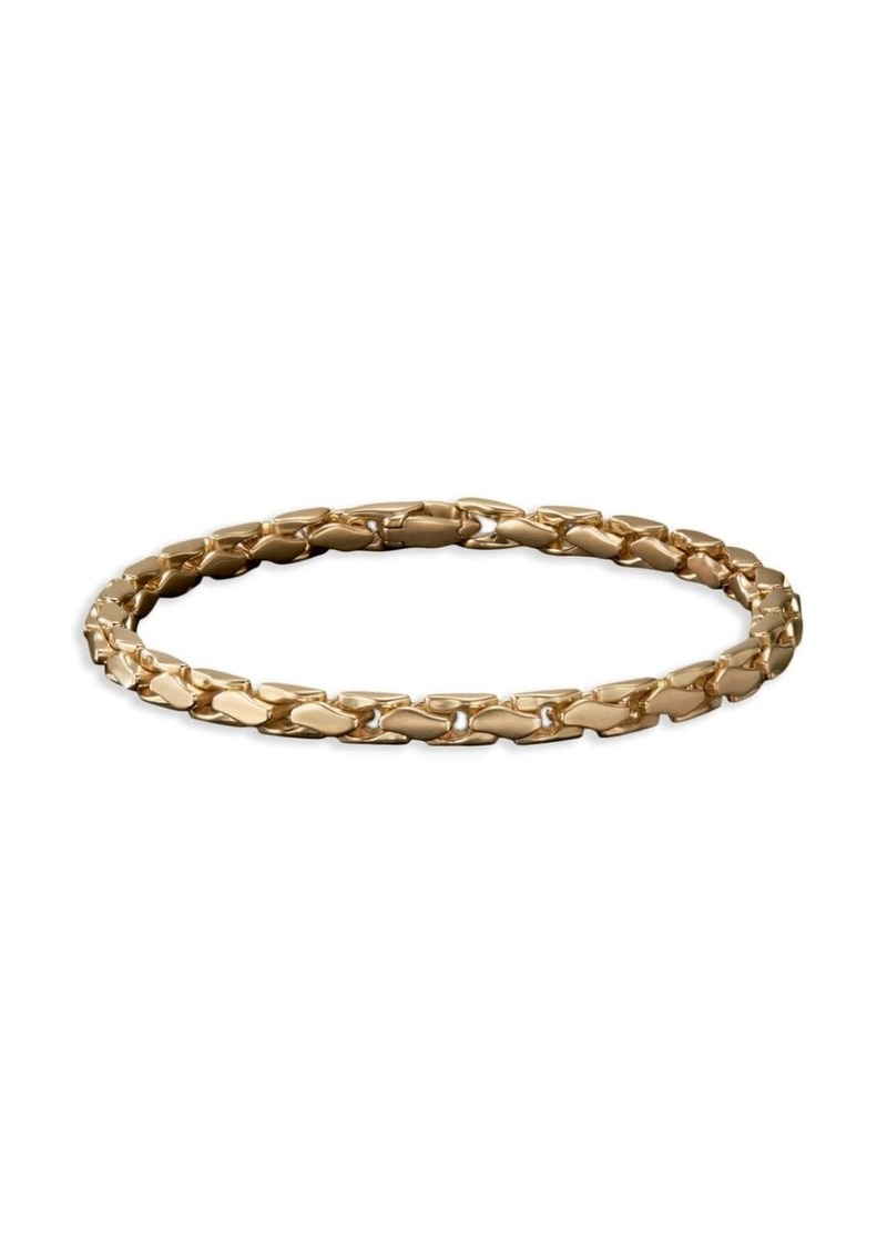 David Yurman 18kt yellow gold Fluted chain bracelet
