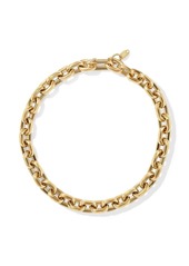 David Yurman 7.5mm 18kt yellow gold Deco link bracelet