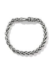 David Yurman 7mm sterling silver torqued chain bracelet