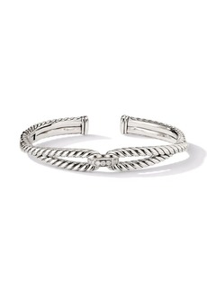 David Yurman sterling silver Cable Loop diamond bracelet