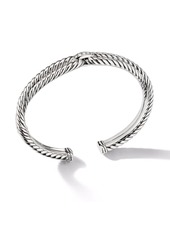 David Yurman sterling silver Cable Loop diamond bracelet