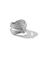 David Yurman Angelika Sterling Silver & Diamond Maltese Ring