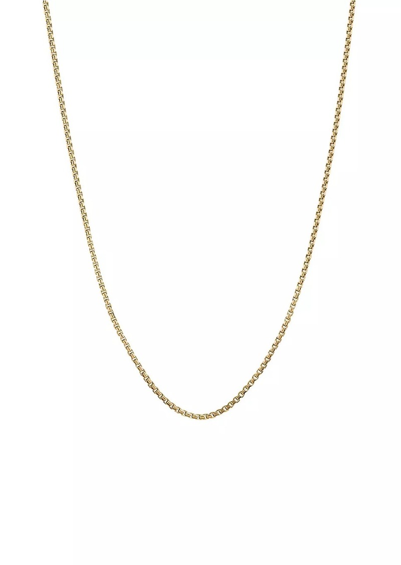 David Yurman Box Chain Necklace in 18K Yellow Gold, 1.25mm