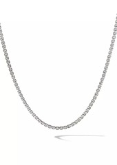 David Yurman Box Chain Necklace In Sterling Silver