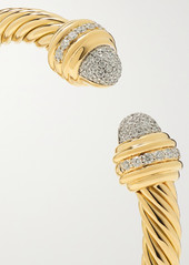 David Yurman Cable 18-karat Gold Diamond Cuff