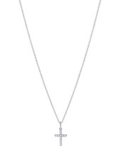 David Yurman 18kt white gold Cable Collectibles Cross diamond necklace