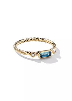 David Yurman Cable Collectibles Stack Ring in 18K Yellow Gold