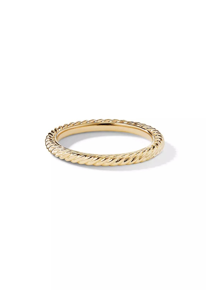 David Yurman Cable Collectibles® Stack Ring in 18K Yellow Gold