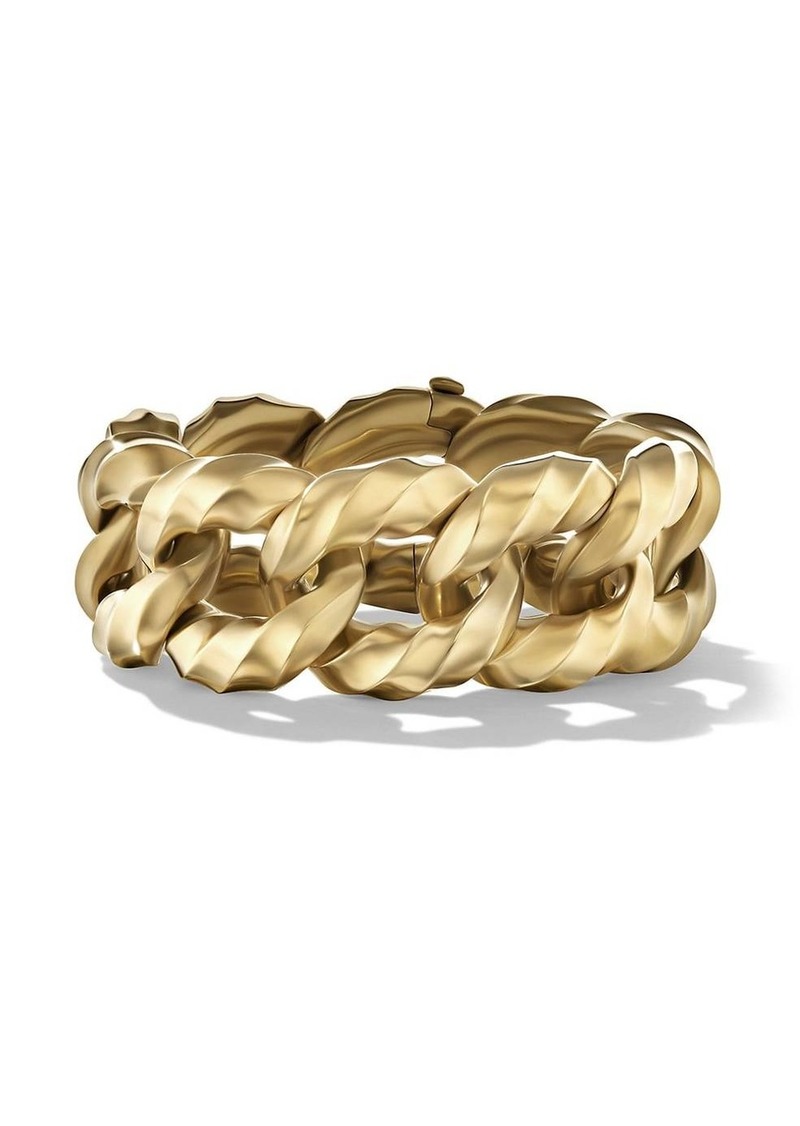 David Yurman Cable Edge 18K Gold Curb Chain Necklace