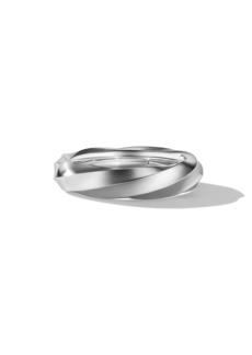 David Yurman Cable Edge Band Ring In Sterling Silver