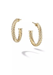 David Yurman Cablespira® Hoop Earrings in 18K Yellow Gold