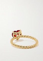 David Yurman Châtelaine 18-karat Gold Garnet Ring