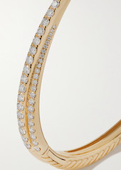 David Yurman Crossover 18-karat Gold Diamond Bracelet