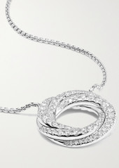 David Yurman Crossover 18-karat White Gold Diamond Necklace