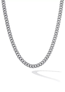 David Yurman Curb Chain Necklace in Platinum