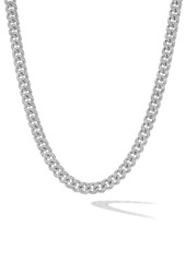 David Yurman Curb Chain Necklace In Sterling Silver