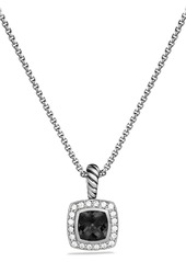 David Yurman Albion Petite Pendant with Semiprecious Stone & Diamonds on Chain in Blue Topaz at Nordstrom