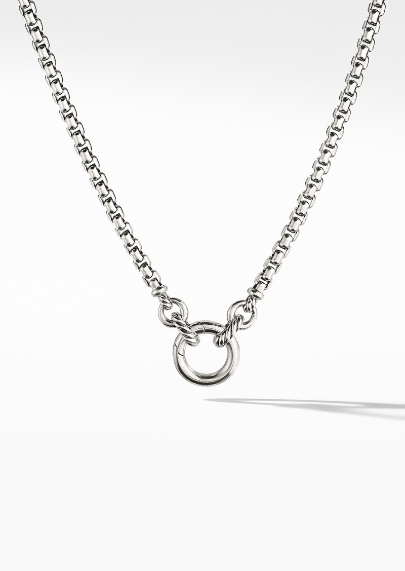 David Yurman Amulet Vehicle Box Chain Necklace in Silver at Nordstrom