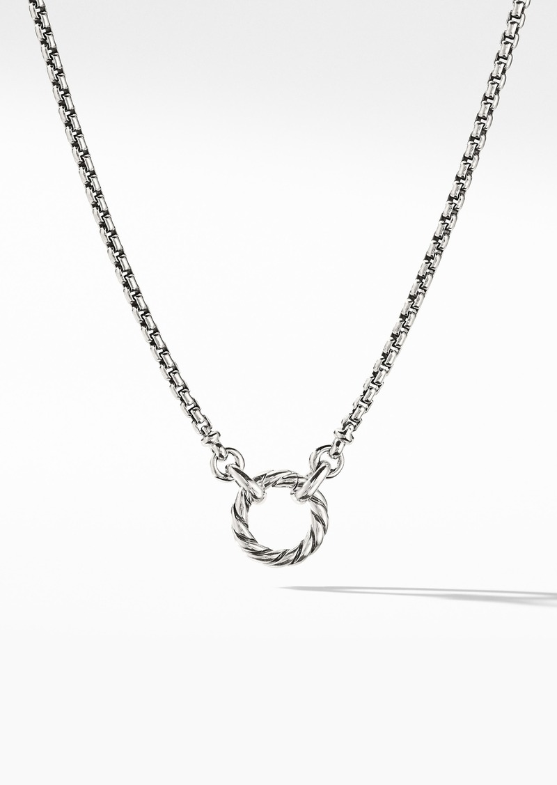 David Yurman Amulet Vehicle Box Chain Necklace in Silver at Nordstrom