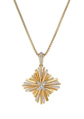 David Yurman Angelika Diamond 4-Point Pendant Necklace in Yellow Gold at Nordstrom