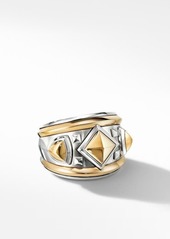 David Yurman Bold Renaissance Wide Ring with 18K Yellow Gold in Silver/Yellow Gold at Nordstrom