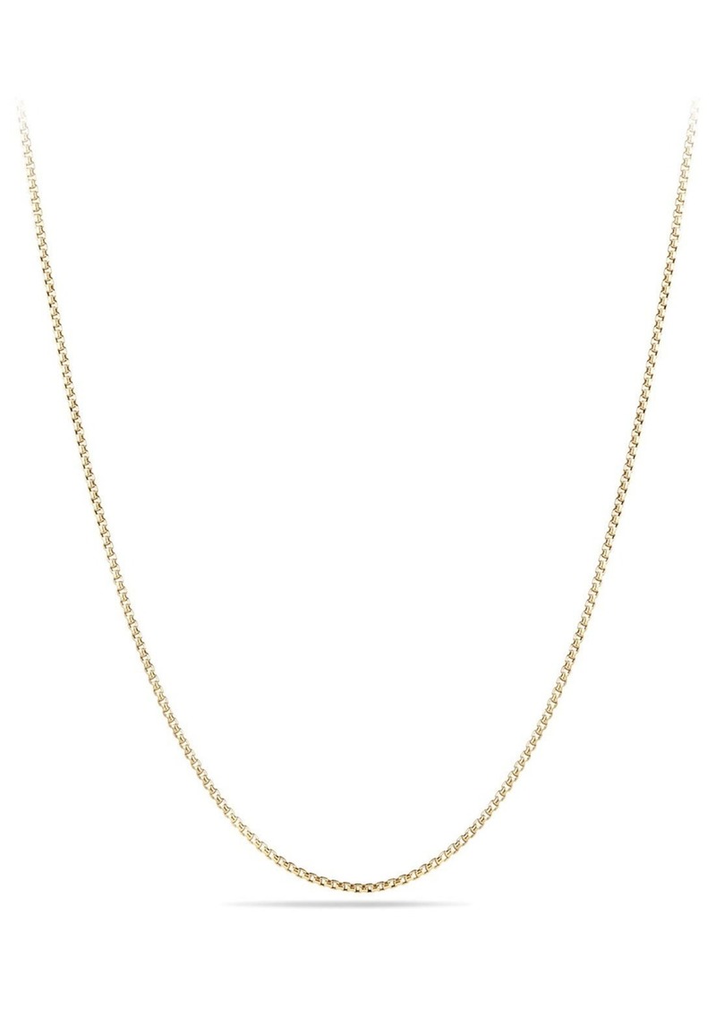 David Yurman Box Chain Necklace in 18K Gold in Yellow Gold at Nordstrom
