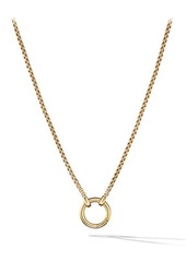 David Yurman Cable Amulet Box Chain Slider Necklace in 18K Yellow Gold at Nordstrom