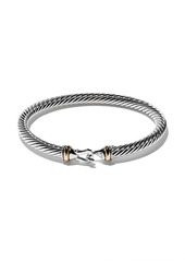 David Yurman sterling silver and 18kt yellow gold Cable bracelet