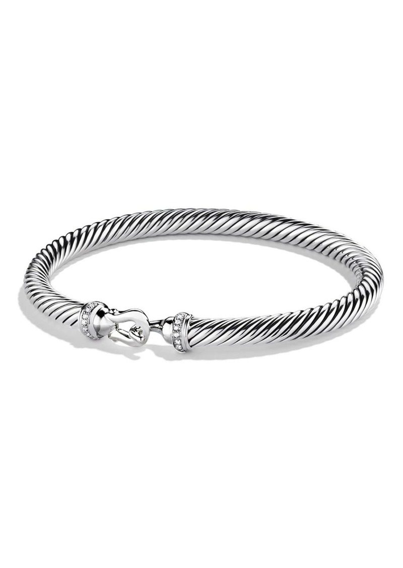 David Yurman Cable Buckle Bracelet with Diamonds in Silver/Diamond at Nordstrom