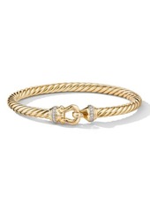 David Yurman Cable Buckle Bracelet with Diamonds in Gold/Diamond at Nordstrom