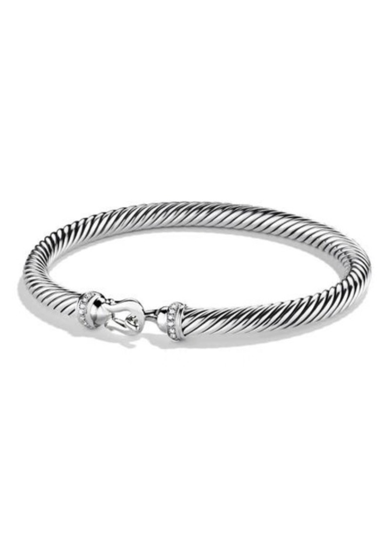 David Yurman Cable Buckle Bracelet with Diamonds in Silver/Diamond at Nordstrom