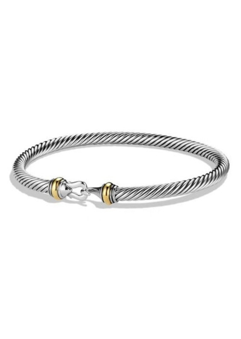 David Yurman Cable Buckle Bracelet with Gold