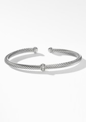 David Yurman Cable Classic Center Station Bracelet with Diamonds in Silver/Diamond at Nordstrom