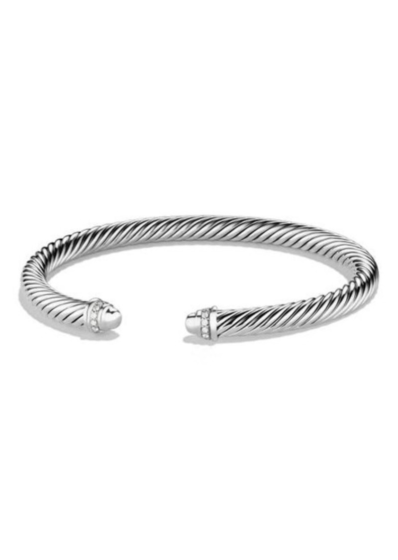 David Yurman Cable Classics Bracelet with Diamonds in Silver Dome at Nordstrom