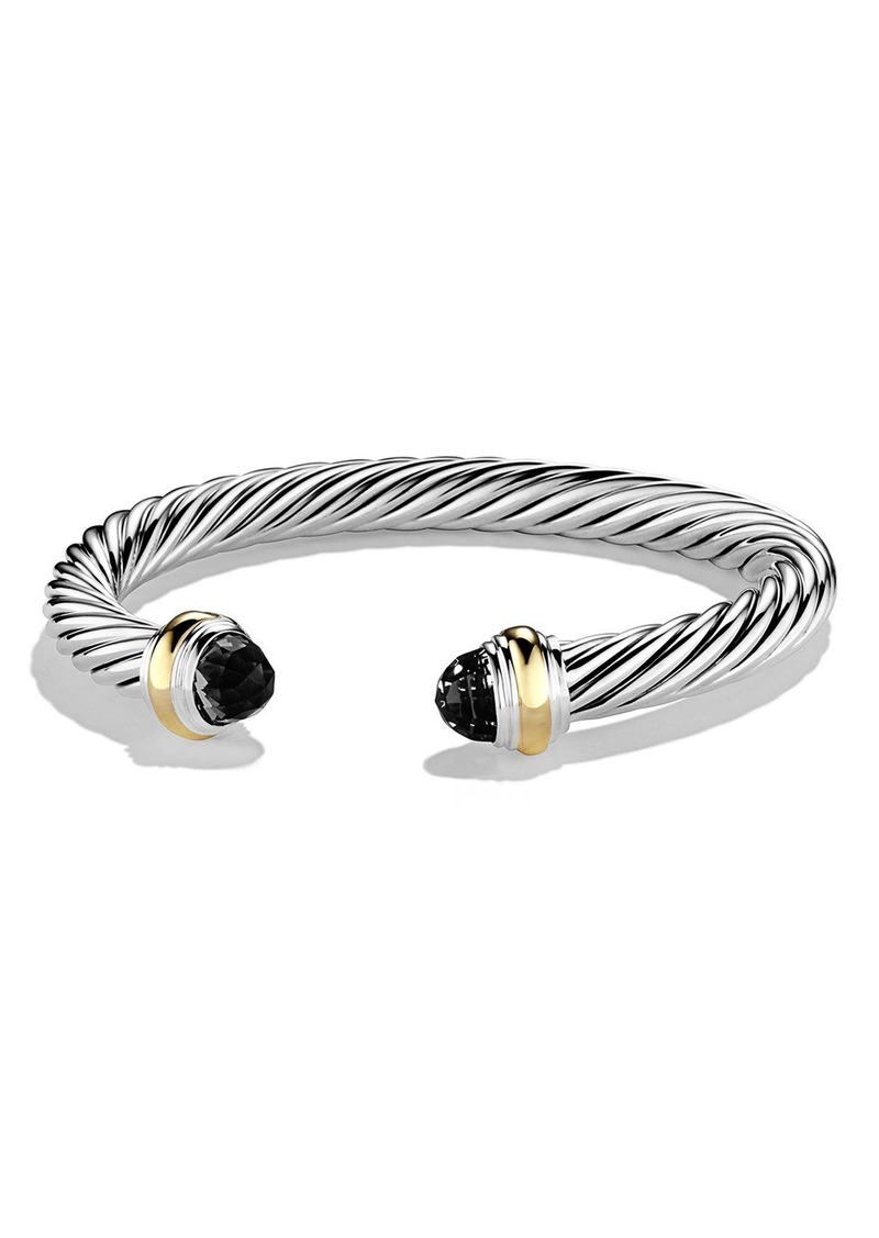 David Yurman Cable Classics Bracelet with Semiprecious Stones & 14K Gold