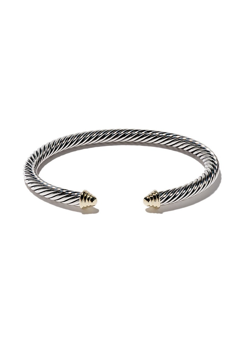 David Yurman 14kt yellow gold and sterling silver Cable Classics bracelet