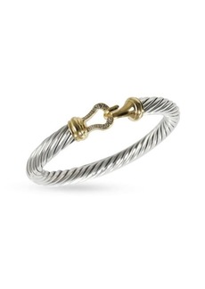 David Yurman Cable Collectibles Bracelet In 18K Yellow Gold/Sterling Silver 0.09