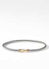 David Yurman Cable Collectibles Buckle Bangle Bracelet with 18K Gold