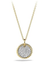 David Yurman Cable Collectibles Pavé Charm with Diamonds in Gold at Nordstrom