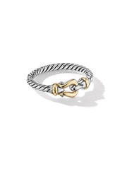 David Yurman Cable Collectibles Petite Buckle Ring in Silver at Nordstrom