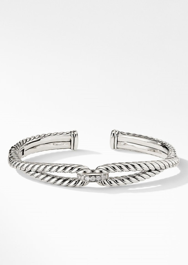 David Yurman Cable Loop Bracelet with Diamonds in Sterling Silver/Diamond at Nordstrom
