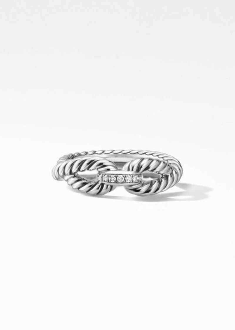 David Yurman Cable Loop Ring with Diamonds in Sterling Silver/Diamond at Nordstrom